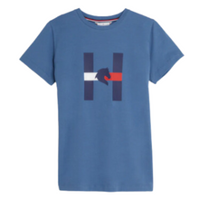 Load image into Gallery viewer, Tommy Hilfiger H Horse Print T-Shirt - Blue Coast
