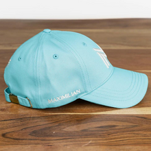 Load image into Gallery viewer, Maximilian Equestrian Cap - Sky Blue/White
