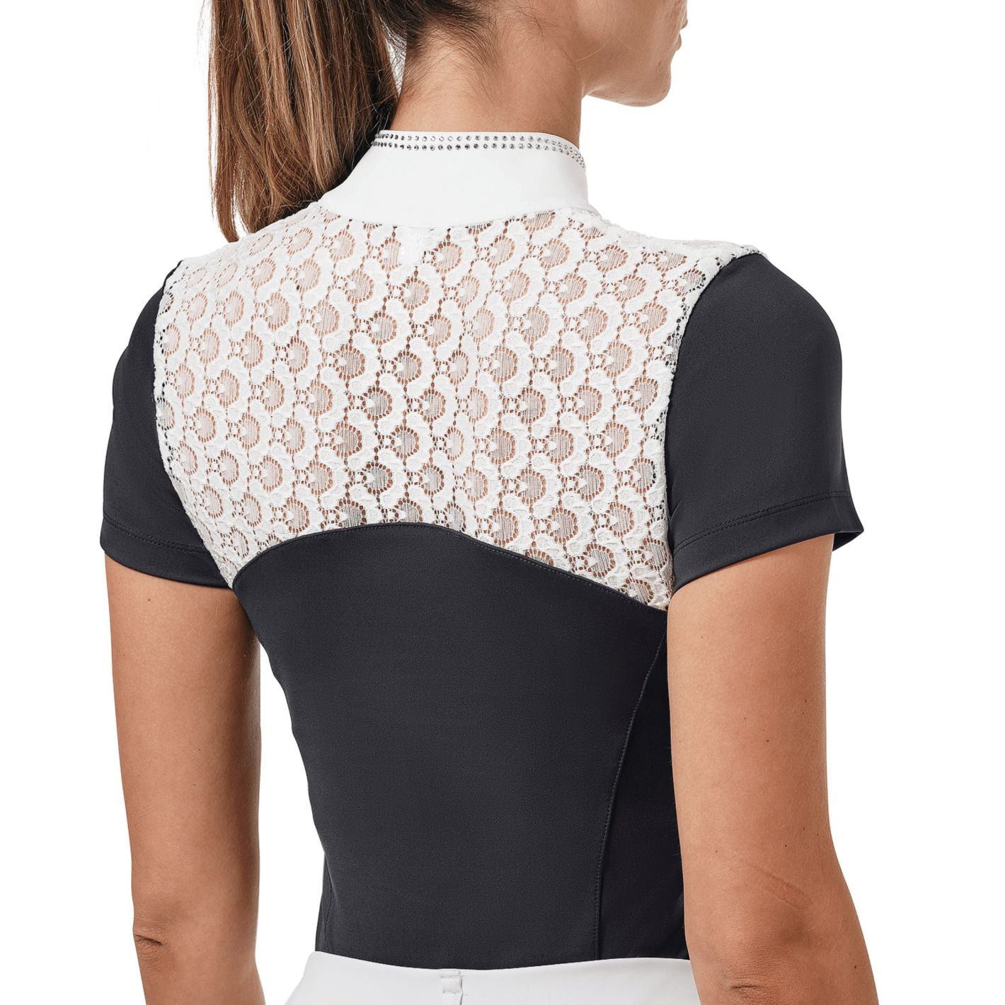 Equestrian Stockholm Crystal Champion Top - Dark Ocean