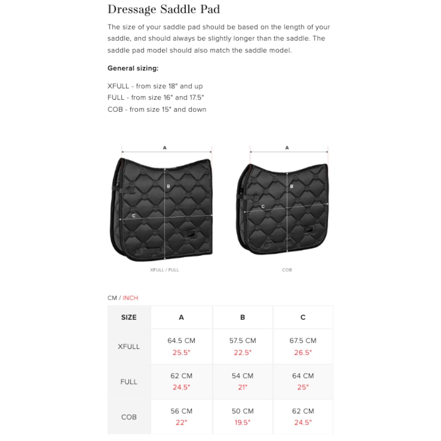 Equestrian Stockholm Dressage Pad - Modern White Sand