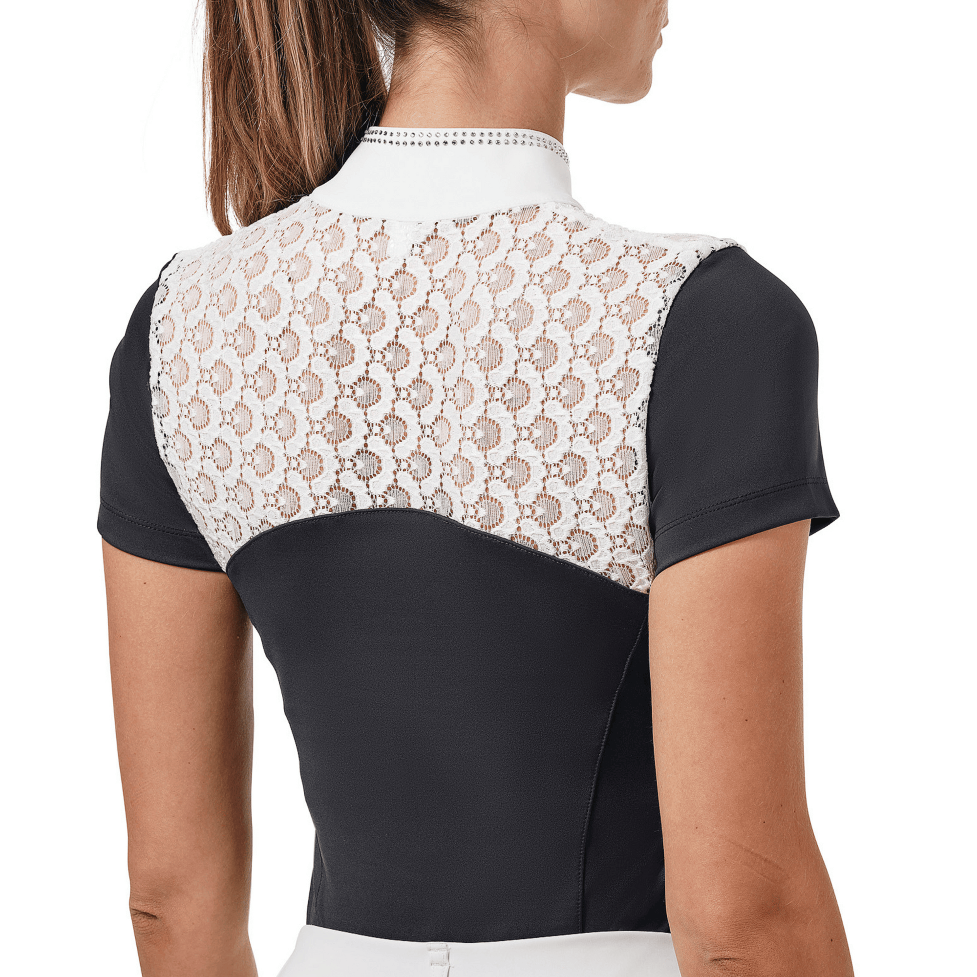 Equestrian Stockholm Crystal Champion Top - Dark Ocean