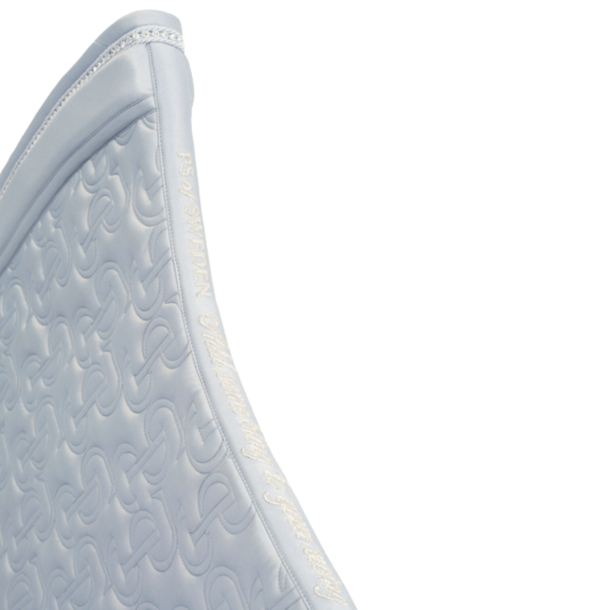 PS of Sweden Crystal Satin Dressage Pad - Blue Whisper