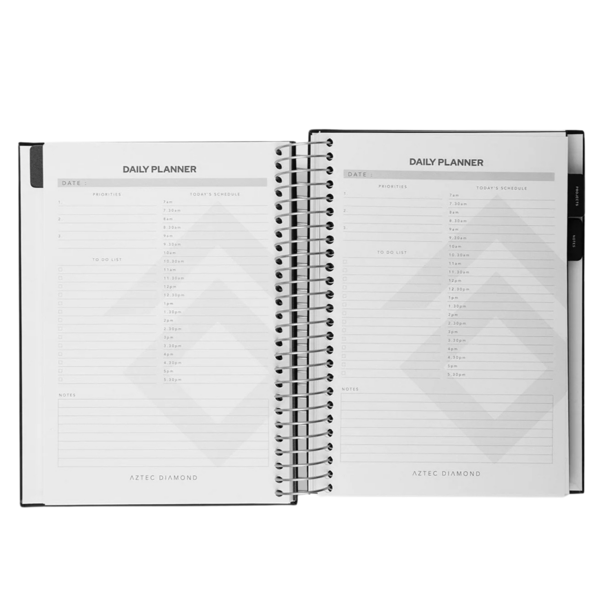 Aztec Diamond Daily Planner - Black