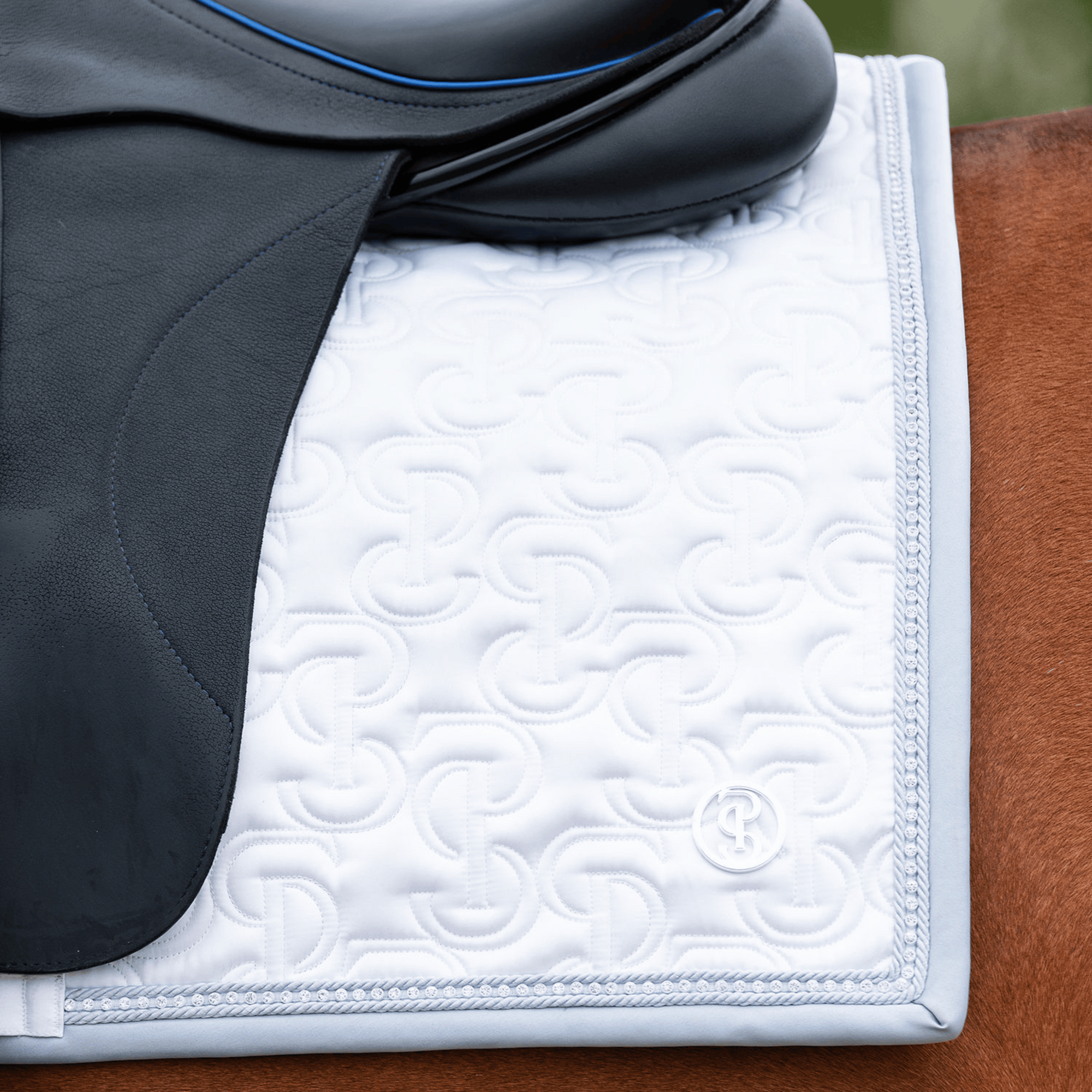 PS of Sweden Crystal Satin Dressage Pad - White