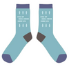 Dreamers & Schemers Knit Socks - Golden Rules in Light Blue