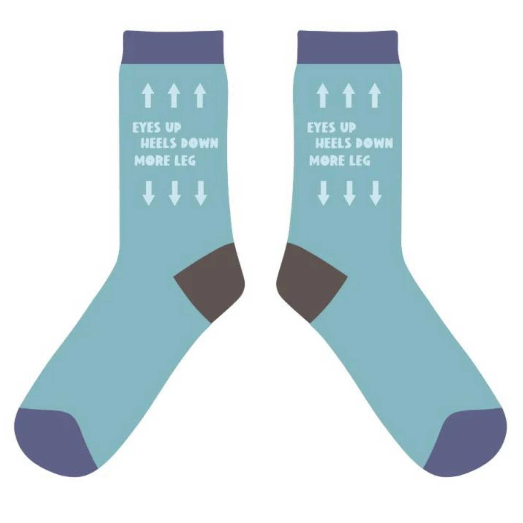 Dreamers & Schemers Knit Socks - Golden Rules in Light Blue