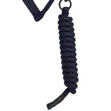 Load image into Gallery viewer, Cavalleria Toscana Headcollar &amp; Leadrope Set - Navy
