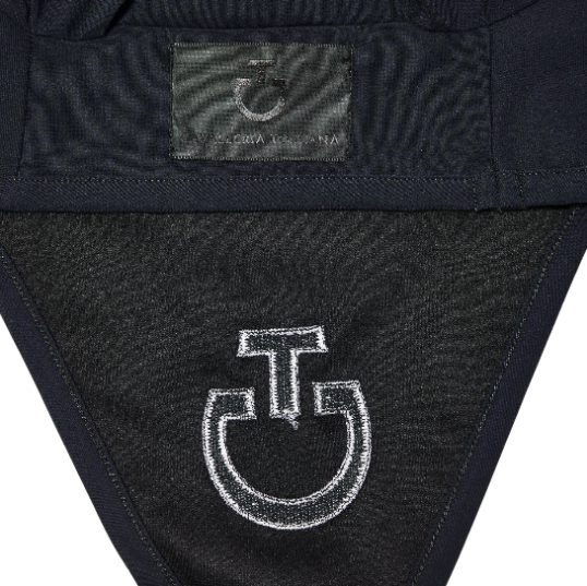 Cavalleria Toscana Light Weight Jersey Ear Long Bonnet - Dark Navy