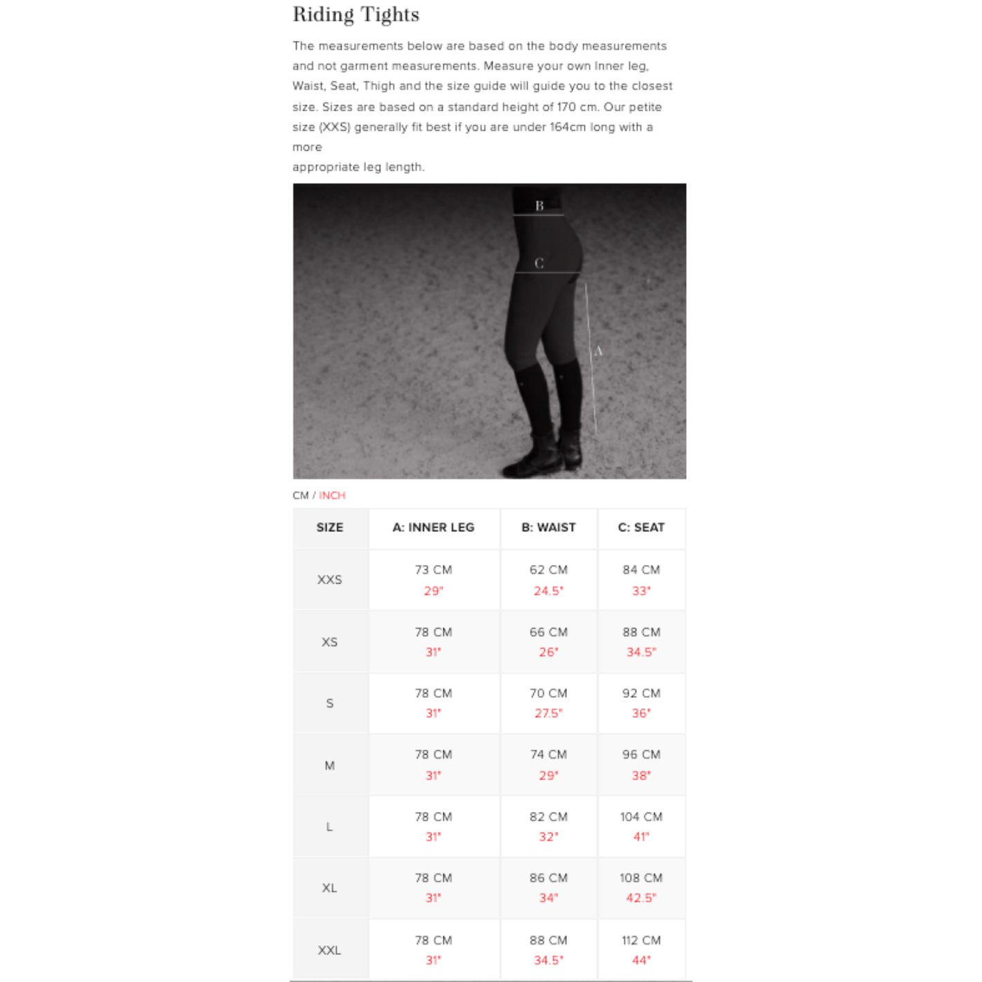 Equestrian Stockholm Tights - Grey