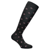 Cavalleria Toscana Mini CT Jacquard Logo Sock - Black / Grape Shake