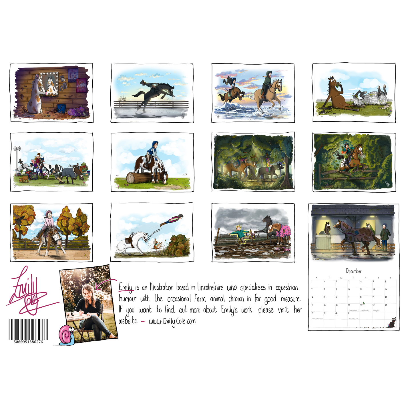 Emily Cole 2026 Desk Calendar