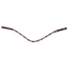 Waldhausen X-Line Glam Brown Browband - Brown/Gold/Beige/Silver