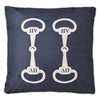 HV Polo Vivianne Cushion - Bits Navy Canvas