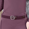 Fair Play Valey Braided Belt - Burgundy/Navy