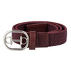 Fair Play Valey Braided Belt - Burgundy/Navy