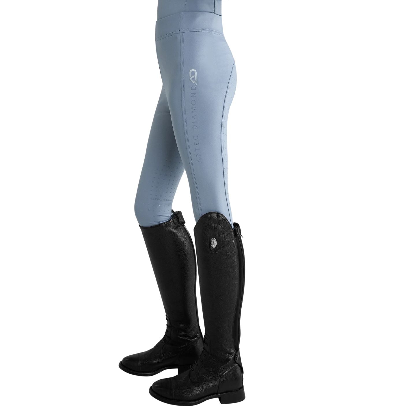 Aztec Diamond Kids Leggings - Ash Blue