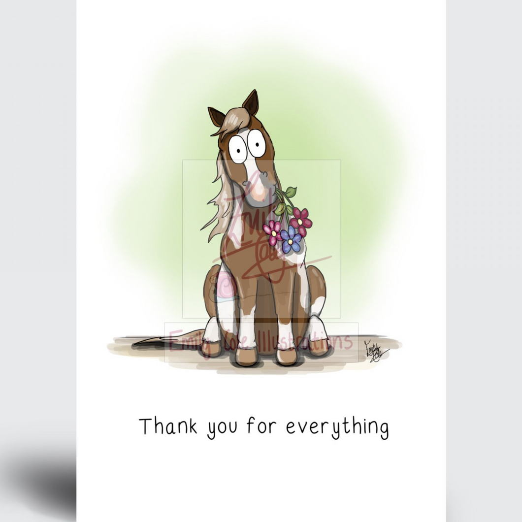 Emily Cole Greeting Cards - Thank You For Everything