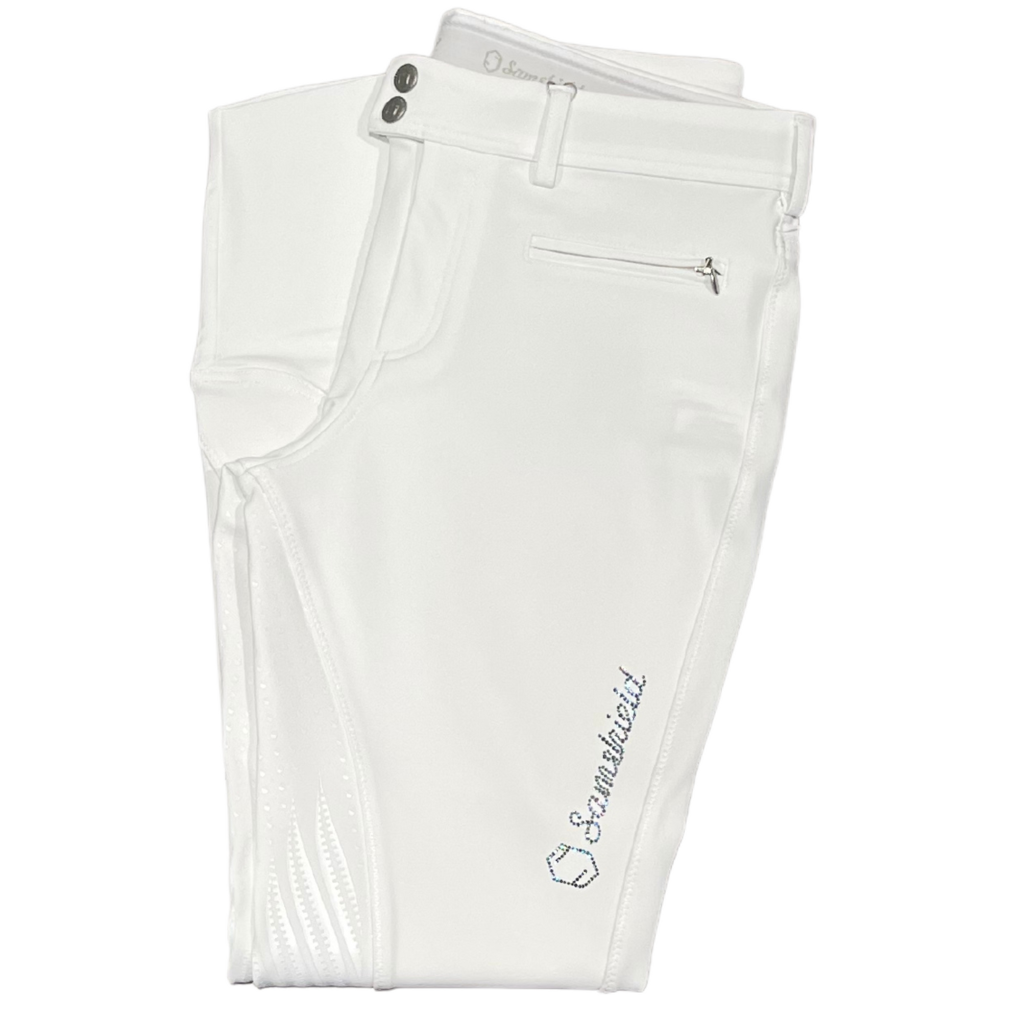 Samshield Diane Breeches - White / Paradise Shine