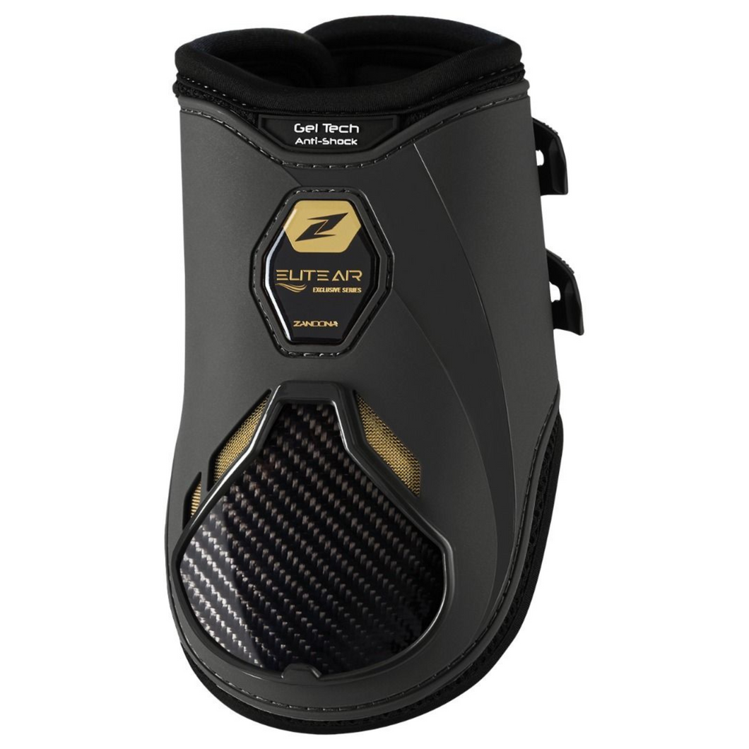 Zandona Elite Air Fetlock Boots - Black/Gold