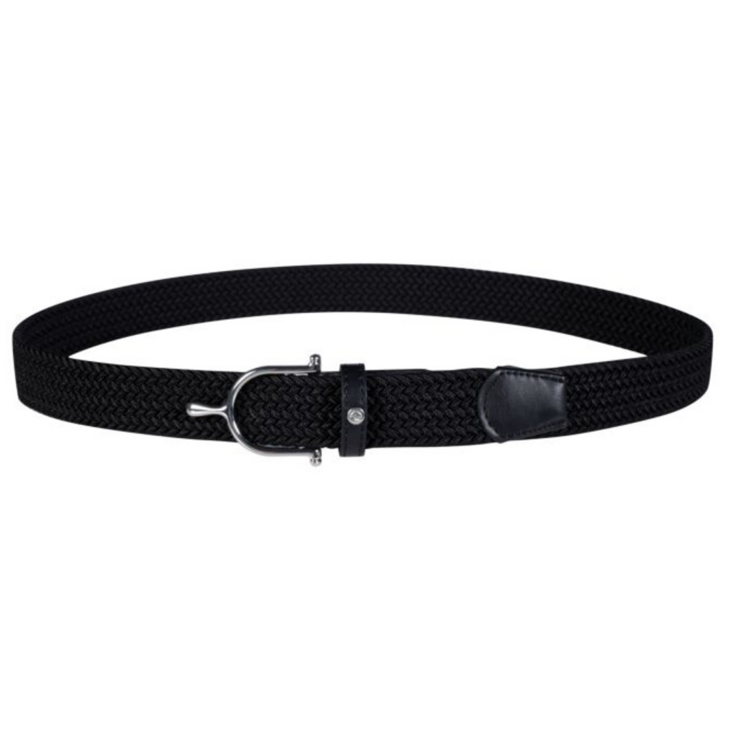 HKM Elastic Ann Elastic Belt - Black/Silver