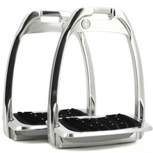 Load image into Gallery viewer, Flex-On Hunter H Stirrups - Silver Grey
