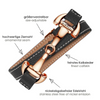 Dimacci Alba Double Wrap Bracelet - Black / Rose Gold