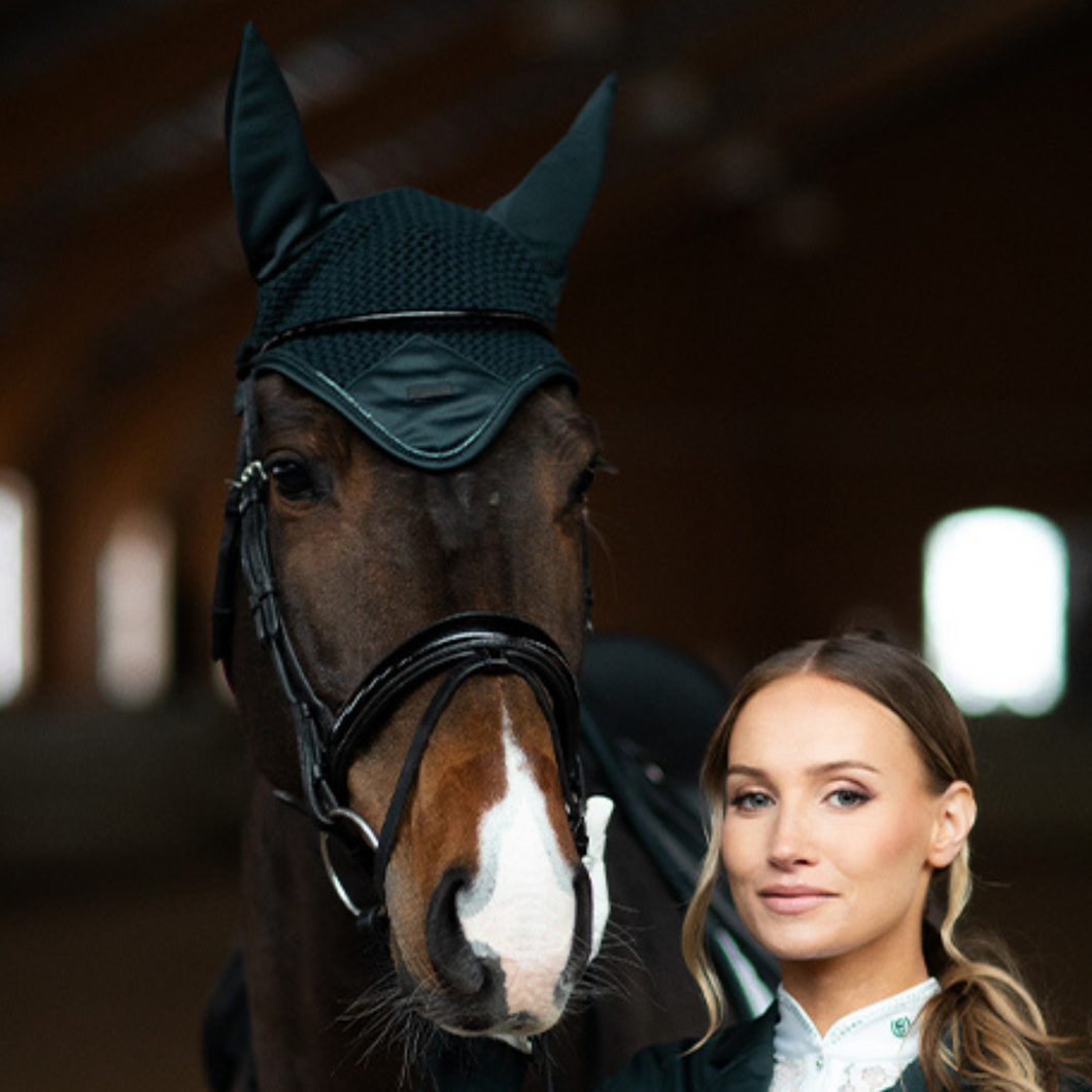 Equestrian Stockholm Ear Bonnet - Dramatic Monday