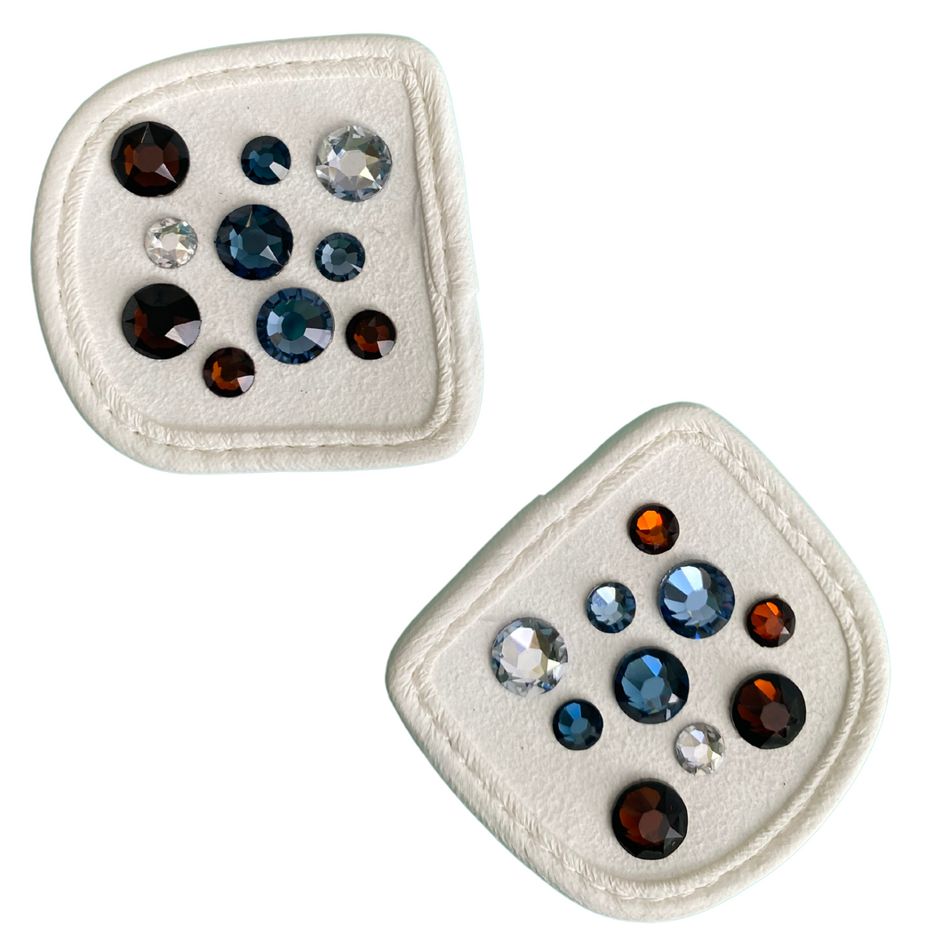 MagicTack Glove Patch -  White Blue Swarovski