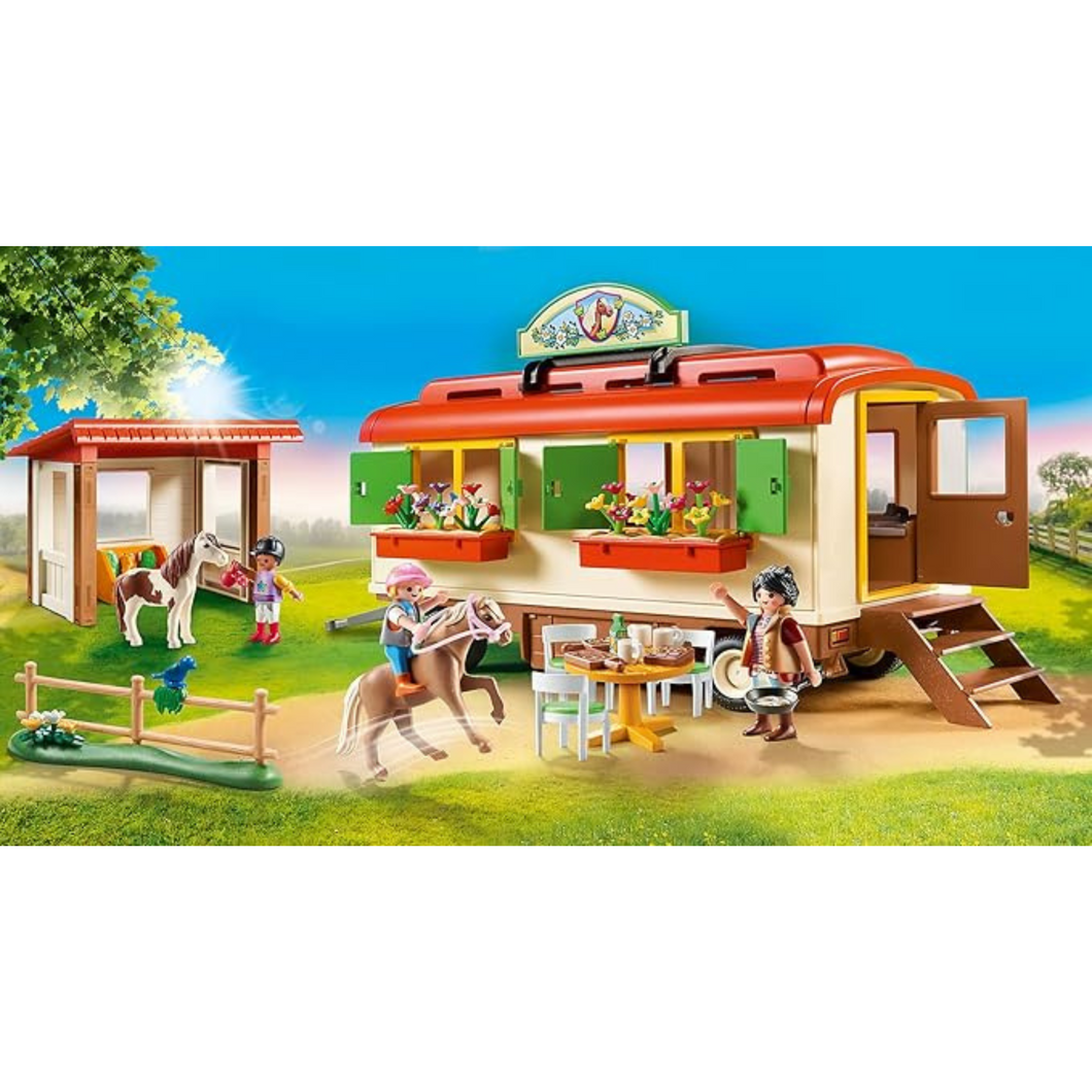 Playmobil Pony Shelter with Mobile Home