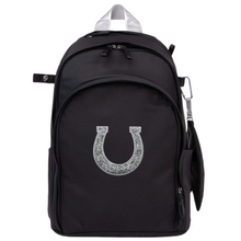 Load image into Gallery viewer, Veltri Delaire Backpack Horse Shoe - Black/Silver
