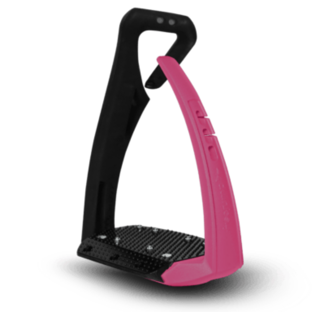 Freejump Soft Up Pro+ Stirrups - Black / Pink