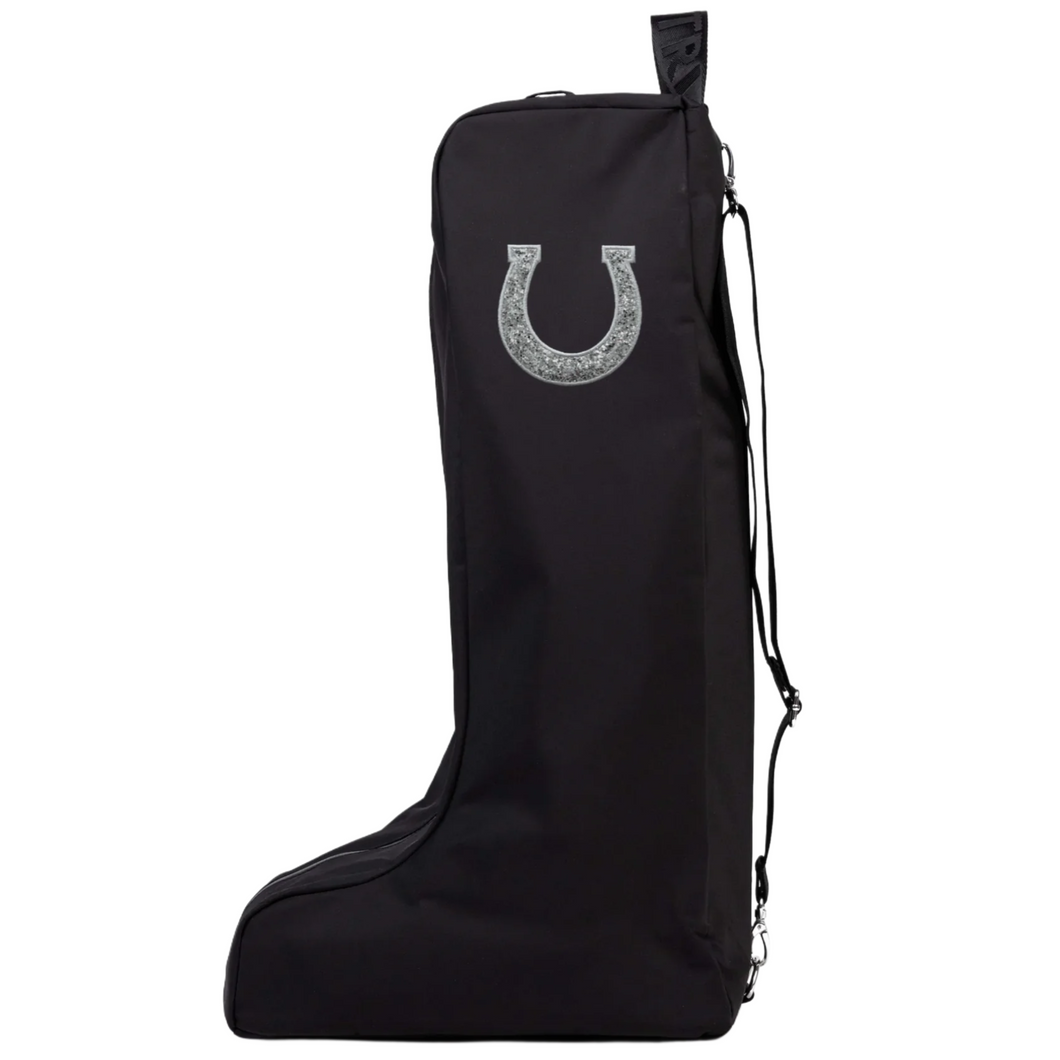 Veltri Bedford Boot Bag Horse Shoe - Black/Silver