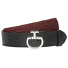 Cavalleria Toscana Ladies Elastic Belt - Bordeaux/Black