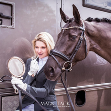 Load image into Gallery viewer, MagicTack Curved Browband - Blue Skies
