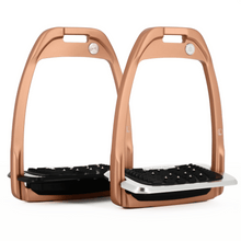 Load image into Gallery viewer, Flex-On Hunter H Stirrups - Rose Gold
