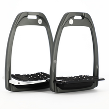 Load image into Gallery viewer, Flex-On Hunter H Stirrups - Dark Grey
