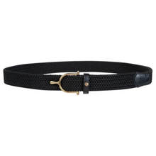 Load image into Gallery viewer, HKM Ann Elastic Belt - Black/Gold
