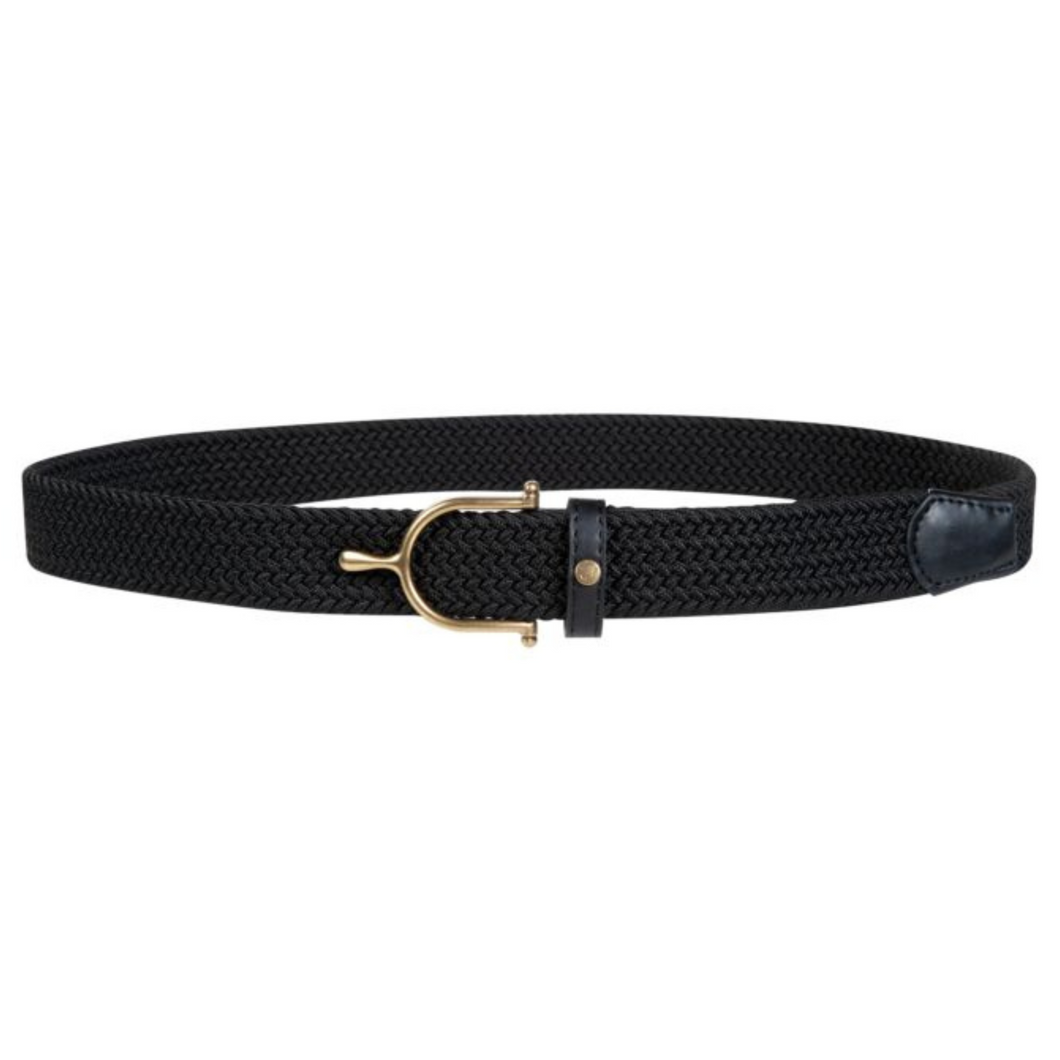 HKM Ann Elastic Belt - Black/Gold