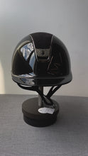 Load and play video in Gallery viewer, Samshield 2.0 Shadowglossy Helmet - Black Alcantara Top, Crystal Fabric Blazon
