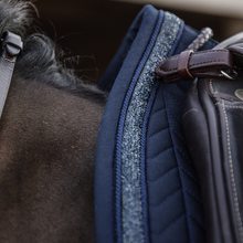 Load image into Gallery viewer, Kentucky Glitter Stone Dressage Saddle Pad - Navy
