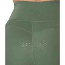 Load image into Gallery viewer, Maximilian Equestrian Lift Riding Leggings - Army Green
