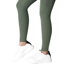 Load image into Gallery viewer, Maximilian Equestrian Lift Riding Leggings - Army Green
