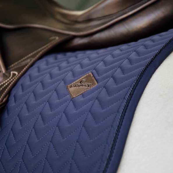 Kentucky Herringbone Quilt Dressage Pad - Navy