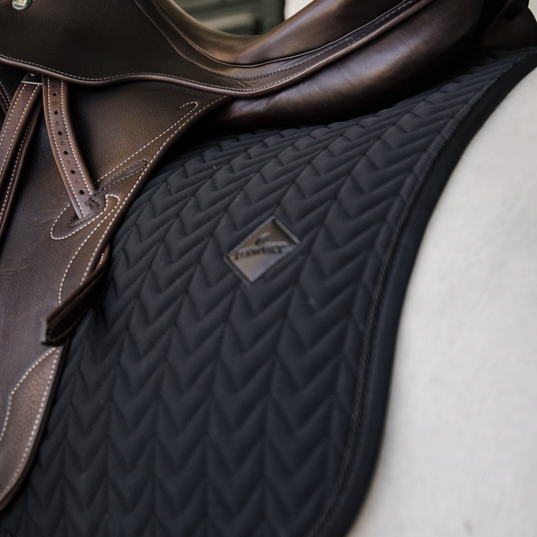 Kentucky Herringbone Quilt Dressage Pad - Black
