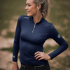 Equestrian Stockholm UV Protection Top - Midnight Blue