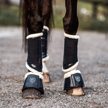 Load image into Gallery viewer, Equestrian Stockholm Brushing Boots - Navy
