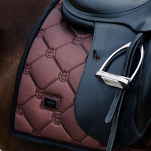 Load image into Gallery viewer, Equestrian Stockholm Dressage Saddle Pad - Mahogany Glimmer
