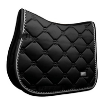 Load image into Gallery viewer, Equestrian Stockholm Jump Saddle Pad - Black Edition
