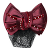 Imperial Riding Diamante Hair Bow - Burgundy
