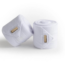 Load image into Gallery viewer, Equestrian Stockholm Bandages - White Gold
